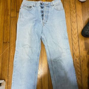 Hugo Boss Light-wash Blue Straight Jeans